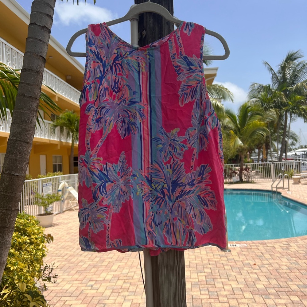 Vintage Lilly Pulitzer silk tank size l